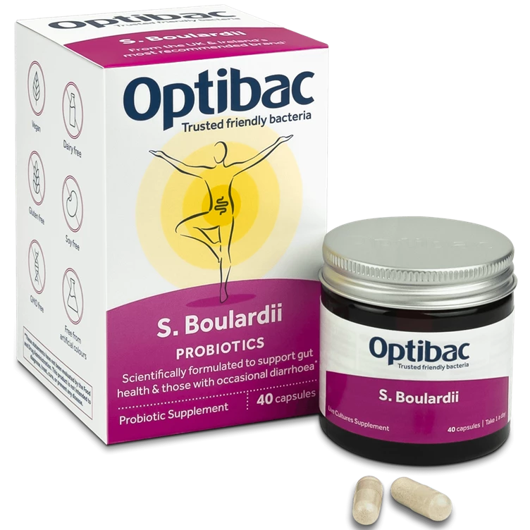 Optibac Saccharomyces Boulardii x40 Capsules