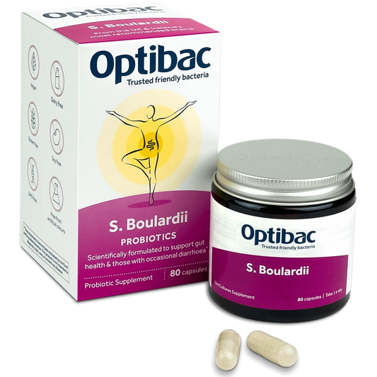 Optibac Saccharomyces Boulardii x80 Capsules